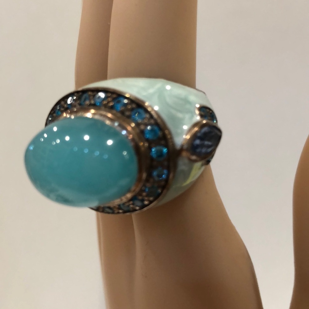 Preciosa Ring Couture metals Stones Unique